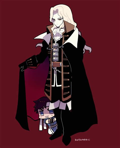 Safebooru 2boys Alucard Castlevania Ascot Black Cape Black Coat Black Footwear Black Gloves