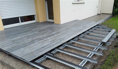 Pictures Of Terraces With Composite Coating On Terrassteel Steel Frame