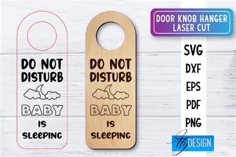 Door Knob Hanger Laser Cut Svg Home Graphic By Flydesignsvg