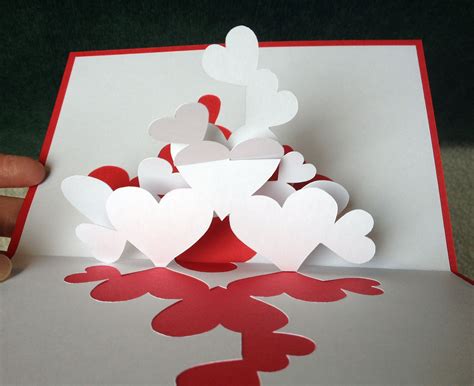 3d Heart Pop Up Card Template Free