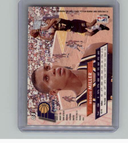 Ultra Fleer Basketball Reggie Miller Hall Of Fame