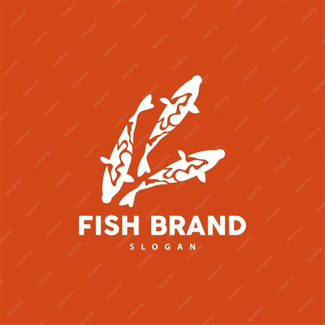 Diseño De Logotipo De Peces Koi Vector De Peces Ornamentales Ornamento De Acuario Ilustración