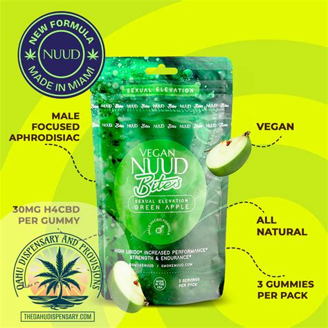 Nuud Aphrodisiac Infused Sex Gummies For Men 90mg