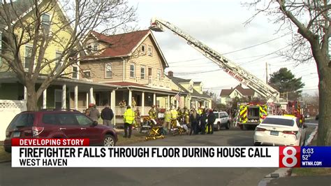 Firefighter Falls Through Floor Fighting Fire In West Haven