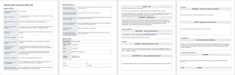 Free Brand Brief Templates Smartsheet