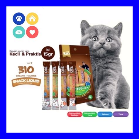 Jual Makanan Cemilan Snack Kucing Bioccreamy BIO CREAMY Bio LIQUID Cat