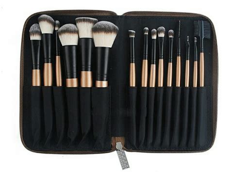 Set Kit Brochas Para Maquillaje Pz Con Estuche En Mercado