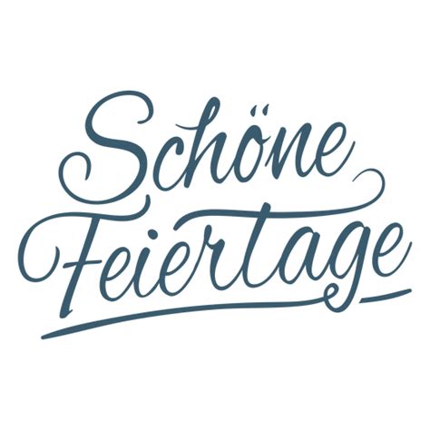 Schone Feiertage Script Badge PNG & SVG Design For T-Shirts