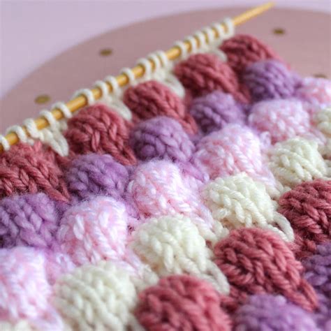 Bubble Stitch Knitting Pattern Studio Knit