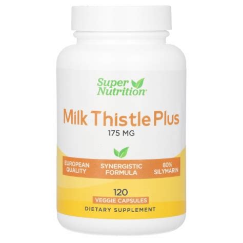 Super Nutrition Milk Thistle Plus 175 Mg 120 Veggie Capsules 120