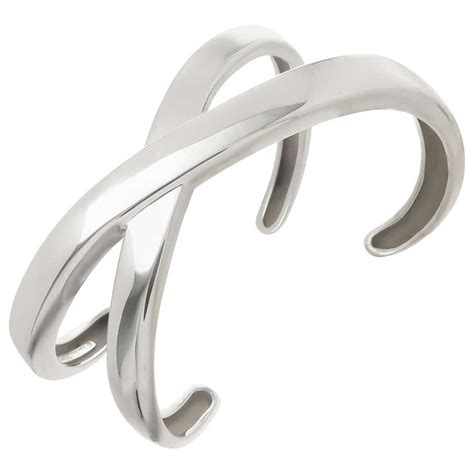 Tiffany And Co Paloma Picasso Sterling Silver X Bracelet At 1stdibs Paloma Picasso X Bracelet