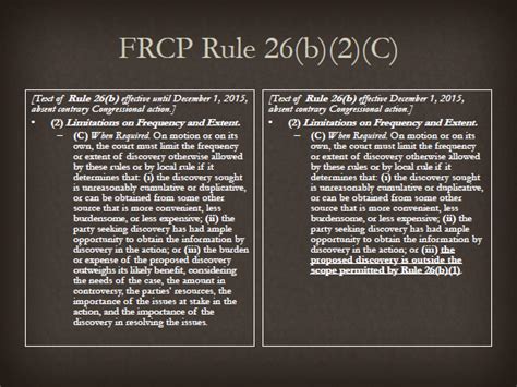 Amendments To The Discovery Rules In The Federal Rules Of Civil Procedure Jeremy W Richter