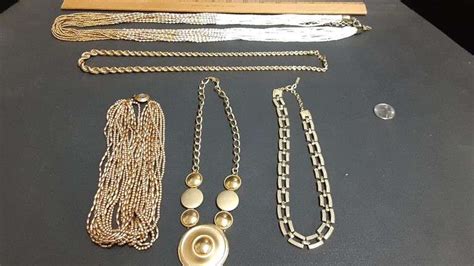 Assortment Of Gold Tone Costume Jewelry Delaware Auction Center