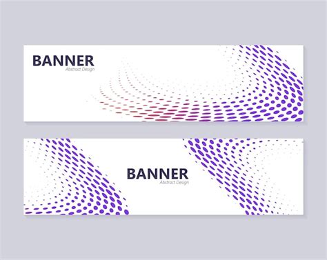 Desenho De Banner De Pontos Abstratos Coloridos Vetor Premium