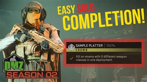 Easy Solo Sample Platter Mission Completion For Crown Call Of Duty