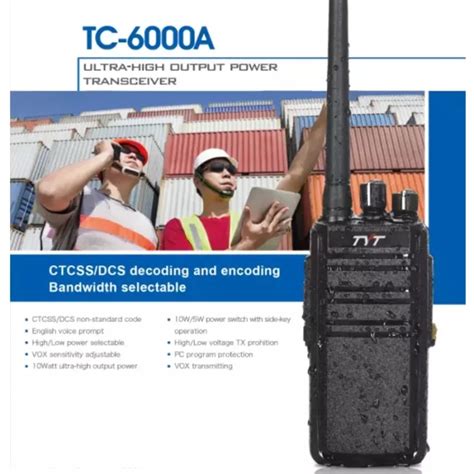 TYT TC 6000A Walkie Talkie 10W Power IP67 Waterproof Long Range