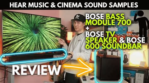 Bose Bass Module 700 Bose Tv Speaker And Bose 600 Hear The Bass Review Youtube