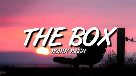 Roddy Ricch The Box Lyrics Youtube