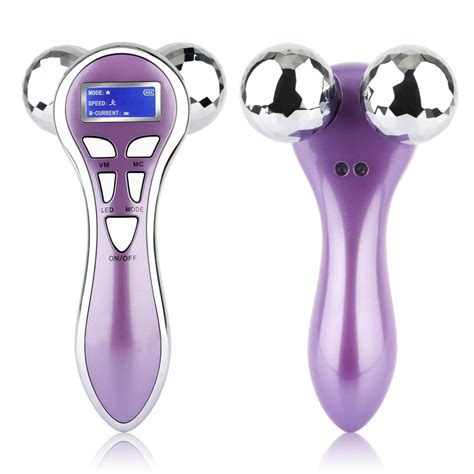 4d Electronic Roller Body Massager Machine Microcurrent Vibrating Facial Muscle Ebay