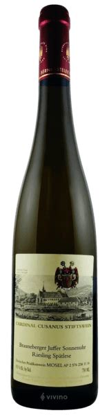 Cardinal Cusanus Stiftswein Brauneberger Juffer Sonnenuhr Riesling