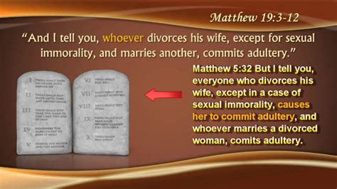 The Sermon On The Mount Part 13 Marriage Divorce And Remarriage