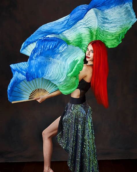 Silk Veil Fans Elegant Dance And Flow Fans MoodHoops Silk Dancing