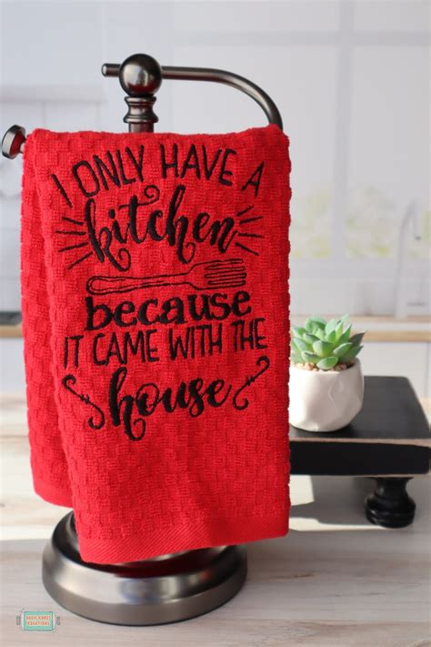 I Only Have A Kitchen Because It Came With The House Towel Etsy