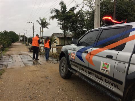 Defesa Civil de Criciúma dá orientações sobre como agir em casos de