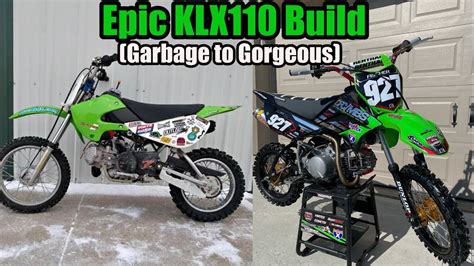 Epic Klx110 Build Garbage To Gorgeous Youtube