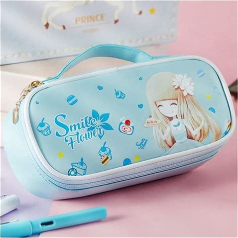 Trousse Kawaii Pour Les Filles Crayon Casques Mignonne Pencle Sacs Sacs