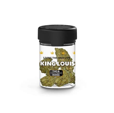 HIGH LYFE THCA FLOWER KING LOUIS INDICA 7GM JAR Empire Smoke