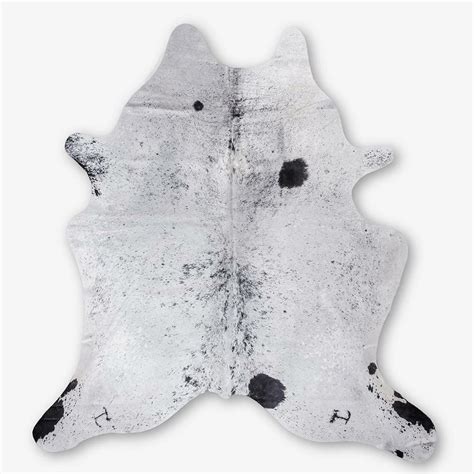 Black And White Cowhide Rug Extra Large 238 X 234 Cm Bagé Home