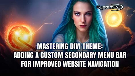 Mastering Divi Theme Adding A Custom Secondary Menu Bar