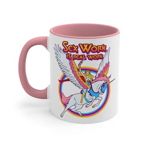 80s Retro Sex Work Is Real Work Mug Respect Sex Workers Etsy