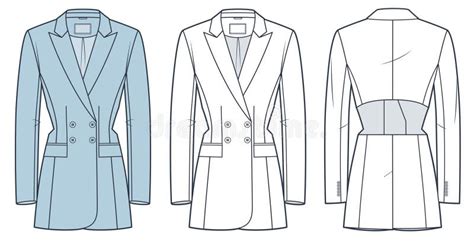 Cutout Jacket Technical Fashion Illustration Blazer Jacket Fashion