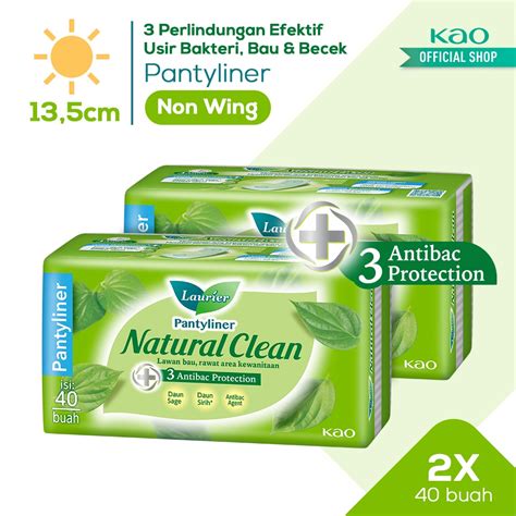 Jual Laurier Natural Clean Pantyliner Daun Sirih Anti Bakteri Bersih