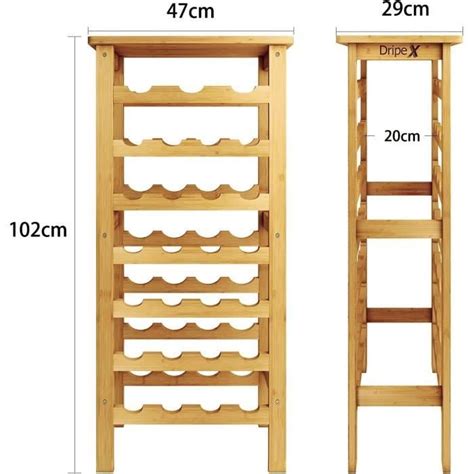 Casier À Vin Étagère À Bouteille En Bambou Casier À Bouteille Avec 7