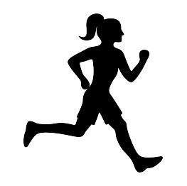 Running Girl Silhouette FREE SVG Running Silhouette, Silhouette Clip ...