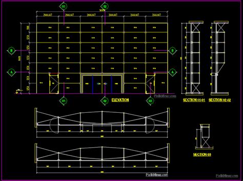 Al Minyum Giydirme Cephe Sistem Detay Dwg Pislikmimar