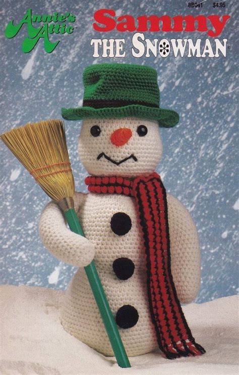 Sammy The Snowman Annie S Attic Crochet Pattern Club Booklet B