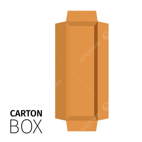 Carton Pack Mockup Vector Design Images Carton Rectangular Box Pack