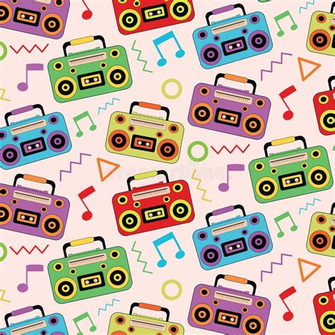 Pink Retro Music Boombox Stock Illustrations – 174 Pink Retro Music ...