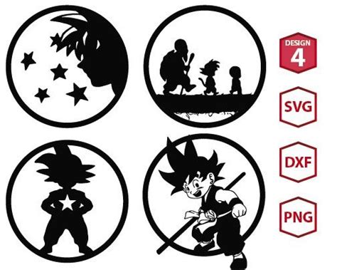 Dragon Ball Svg Silhouette Bundle UPP459