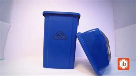 Fulcrum L Hdpe Blue Waste Bin B For Outdoor Size X X