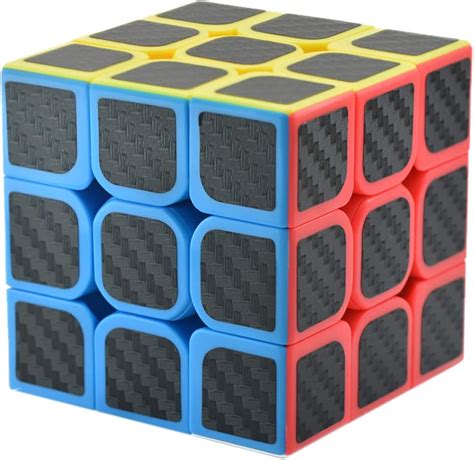 Amazon Professional Speed Magic Cube Carbon Fibre Stickers 3x3