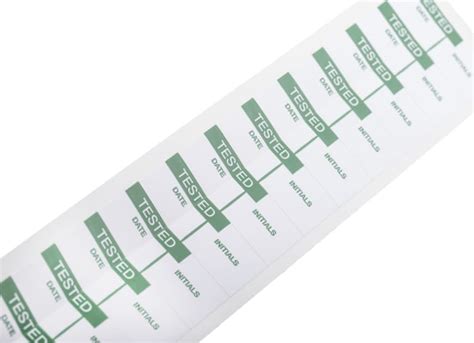 RS PRO RS PRO Adhesive Pre Printed Adhesive Label Tested Quantity