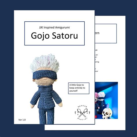 Gojo Satoru Jjk Inspired Crochet Pattern Amigurumi Jujutsu Kaisen Etsy