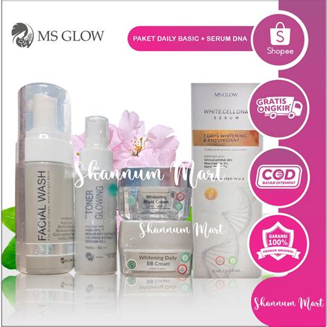 Jual Paket White Cell DNA MS Glow White Cell DNA Night Cream Ms Glow