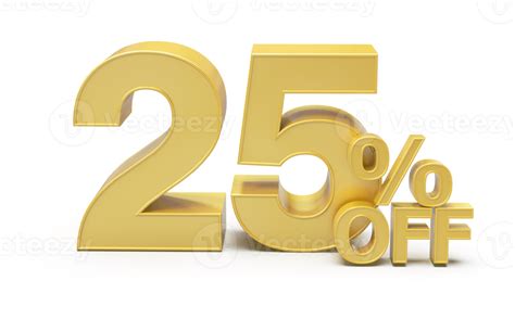 Sale Number 25 Percent Off Golden 11297541 Png