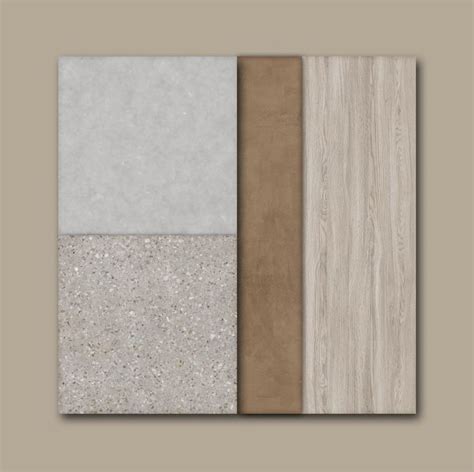 Four Different Types Of Wood And Stone Tiles